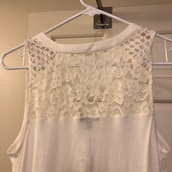 Express for Women Ivory Camisole with Lace Back - Picture 5 of 6
